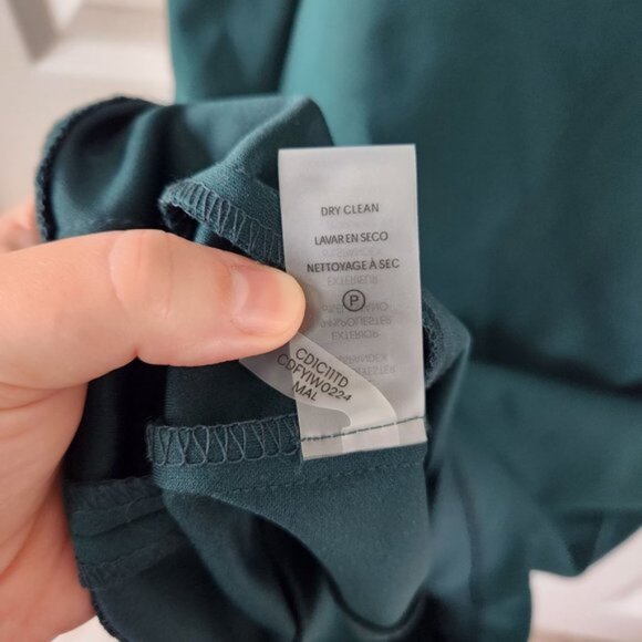 Calvin Klein Forest Green Short Sleeve Shift Dress NWOT - Picture 6 of 8